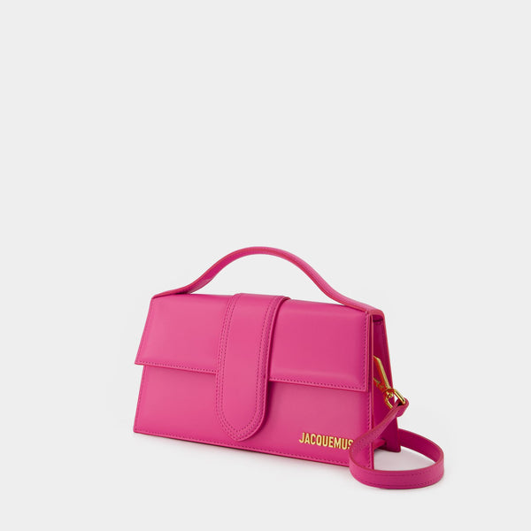 Sac Le Grand Bambino - Jacquemus - Cuir - Neon Pink