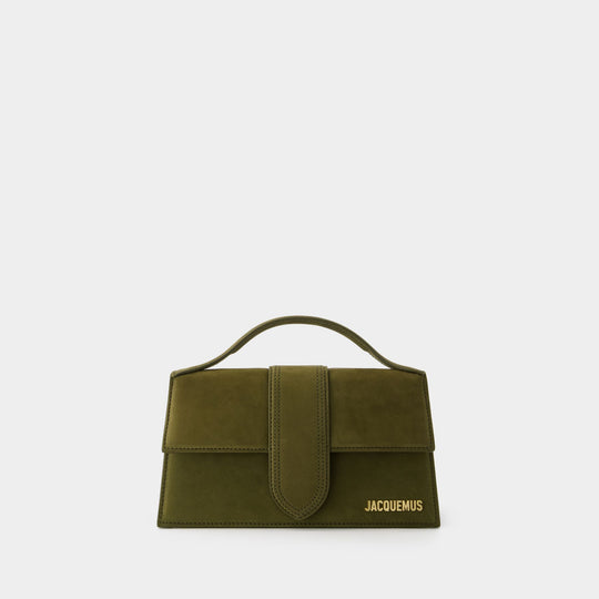 Sac Le Grand Bambino - Jacquemus - Cuir - Kaki Foncé