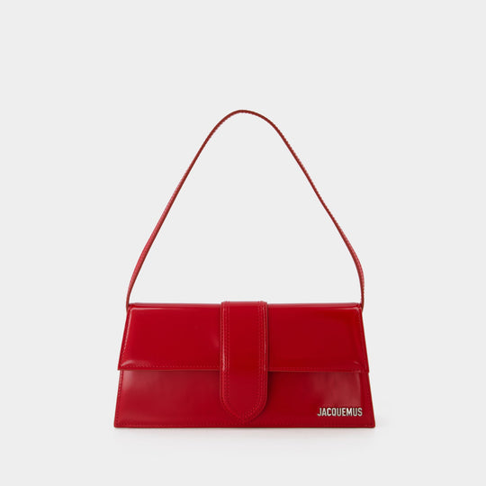 Sac Le Bambino Long - Jacquemus - Cuir - Rouge