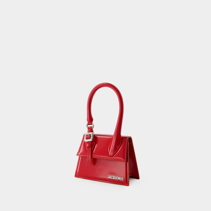 Sac Le Chiquito Moyen Boucle Jacquemus Cuir Rouge