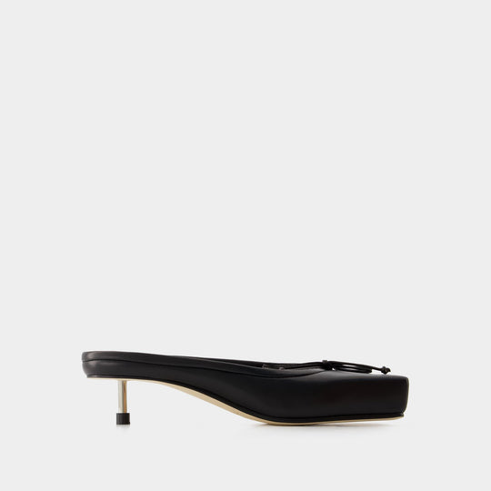 Mules Basses Ballet - Jacquemus - Cuir - Noir