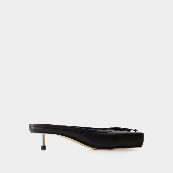 Mules Basses Ballet - Jacquemus - Cuir - Noir