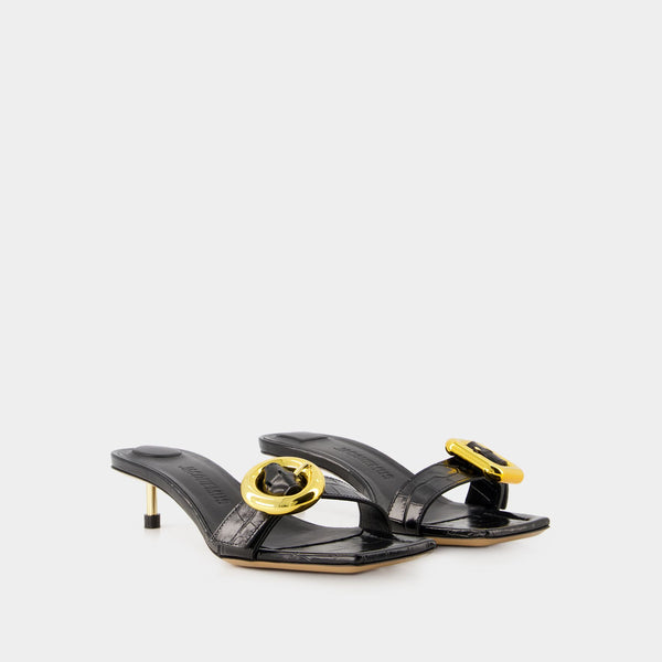 Sandales Regalo B - Jacquemus - Cuir - Noir