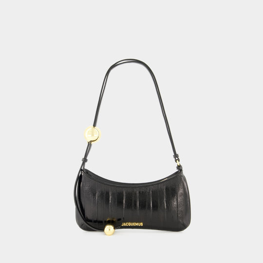 Sac Porté Épaule Le Bisou Perle - Jacquemus - Cuir - Noir