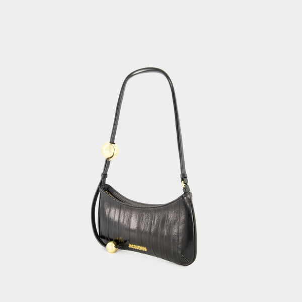 Sac Porté Épaule Le Bisou Perle - Jacquemus - Cuir - Noir