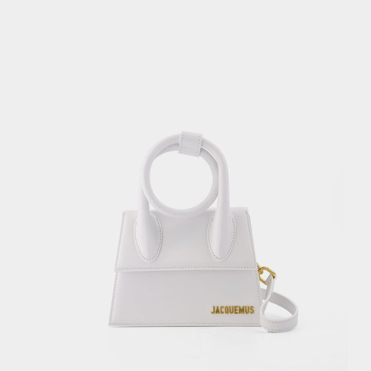Sac Le Chiquito Nœud en Cuir Blanc