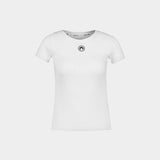 T-Shirt 1x1 Rib - Marine Serre - Coton - Blanc