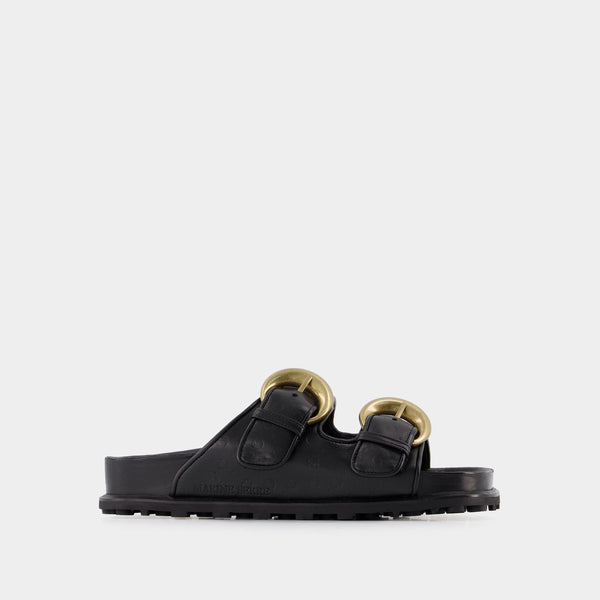 Sandales - Marine Serre - Cuir - Noir