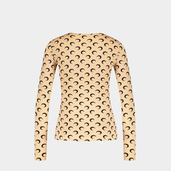 Haut Seconde Peau Régénéré Aom - Marine Serre - Synthétique - Beige