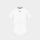 T-Shirt Moon Logo - Marine Serre - Coton - Blanc