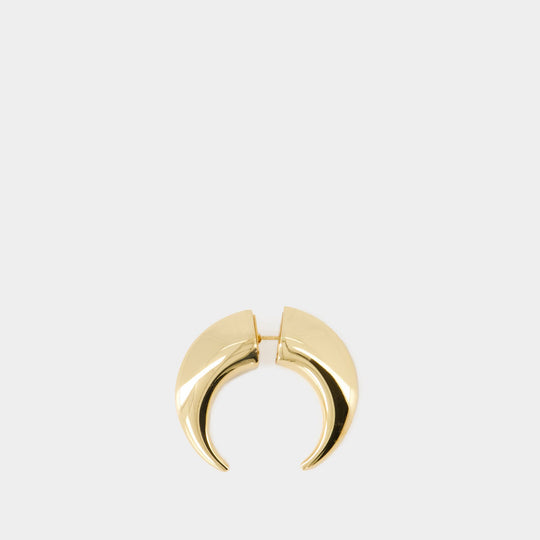 Boucles D'oreilles Regenerated Single Moon - Marine Serre - Métal - Doré