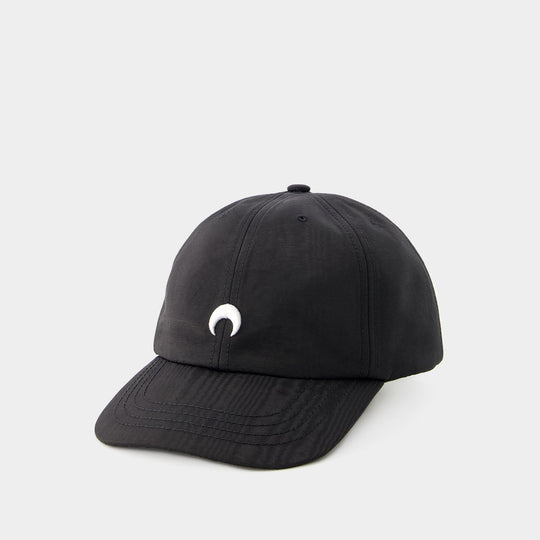 Casquette Regenerated Moire - Marine Serre - Viscose - Noir