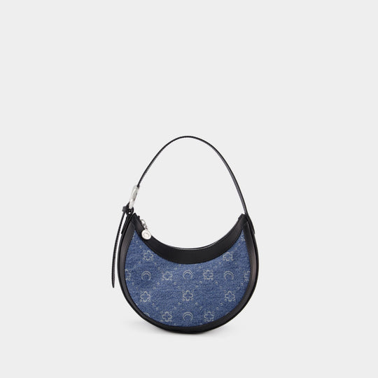 Sac Hobo Regenerated Moonogram Eclips - Marine Serre - Cuir - Bleu