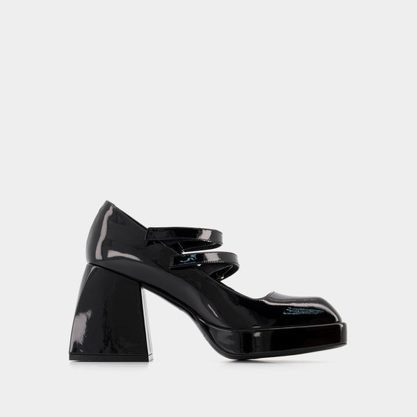 Escarpins Bulla Babies - Nodaleto - Cuir - Vernis Noir