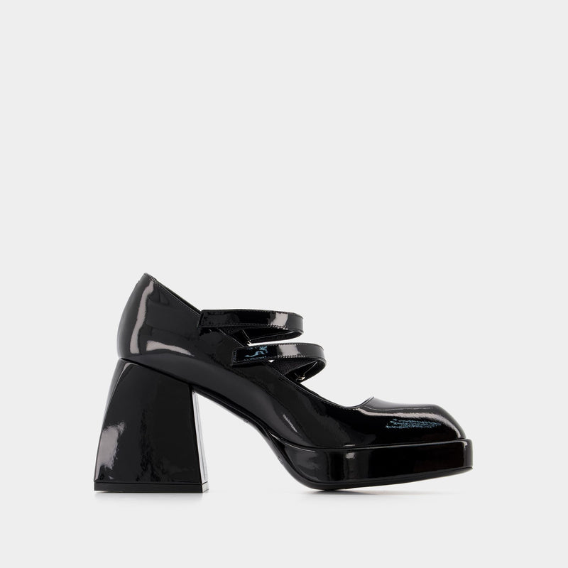 Vidi Studio Babies cuir vernis Noir - Chaussures Escarpins Femme 119,00 €