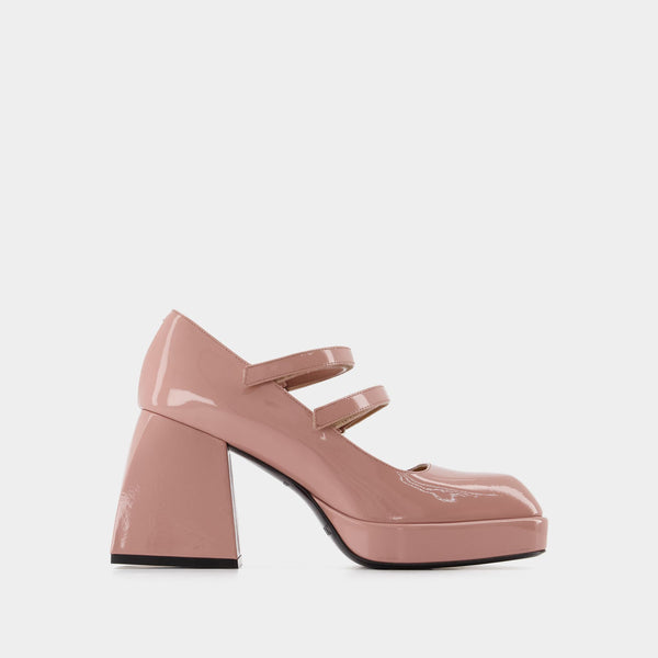 Escarpins Bulla Babies - Nodaleto - Cuir - Vernis Rose