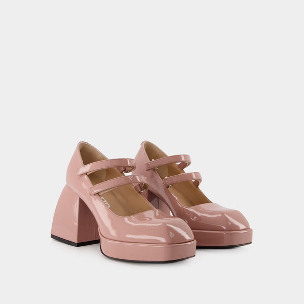 Escarpins Bulla Babies - Nodaleto - Cuir - Vernis Rose