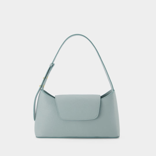 Sac Hobo Envelope - Elleme - Cuir - Turquoise
