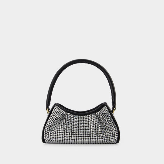 Sac À Main Small Dimple - Elleme - Strass - Argenté/Noir