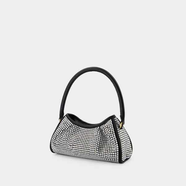 Sac À Main Small Dimple - Elleme - Strass - Argenté/Noir