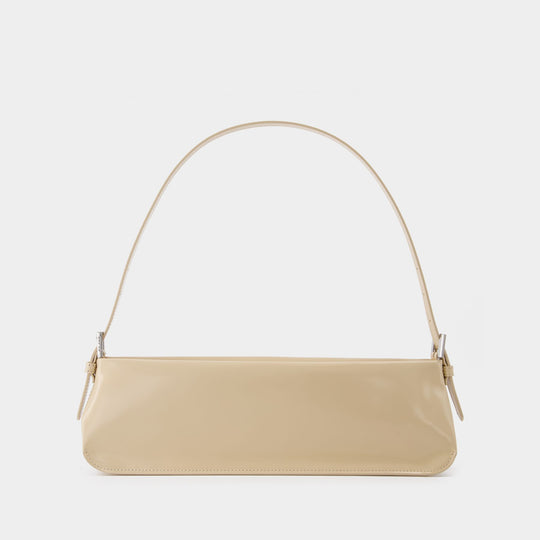 Sac Dulce Long en Cuir Beige