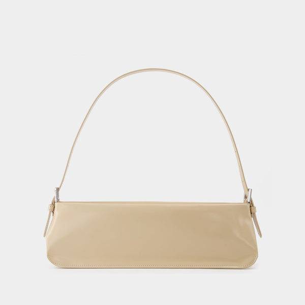 Sac Dulce Long en Cuir Beige