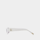 Lunettes Rodeo - By Far - Acétate - Solid White