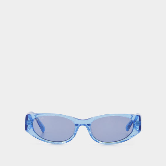 Lunettes Rodeo - By Far - Métal - Transparent Azur