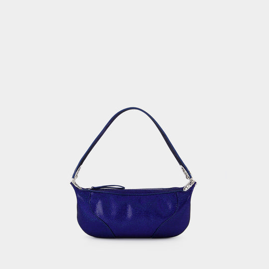 Sac Hobo Mini Amira - By Far - Cuir - Bleu