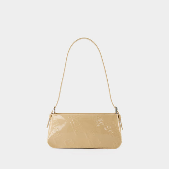 Sac Hobo Dulce - By Far - Cuir Verni - Kraft