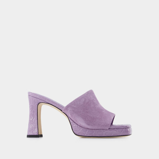 Mules Beliz - By Far - Cuir - Violet