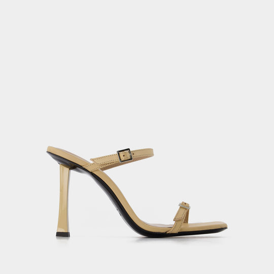 Mules Flick - By Far - Cuir - Kraft