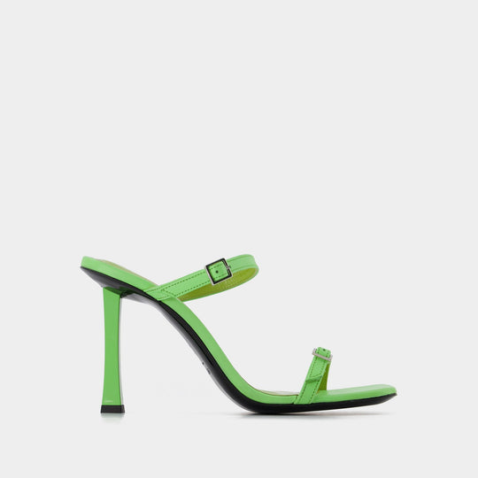 Mules Flick - By Far - Cuir - Vert