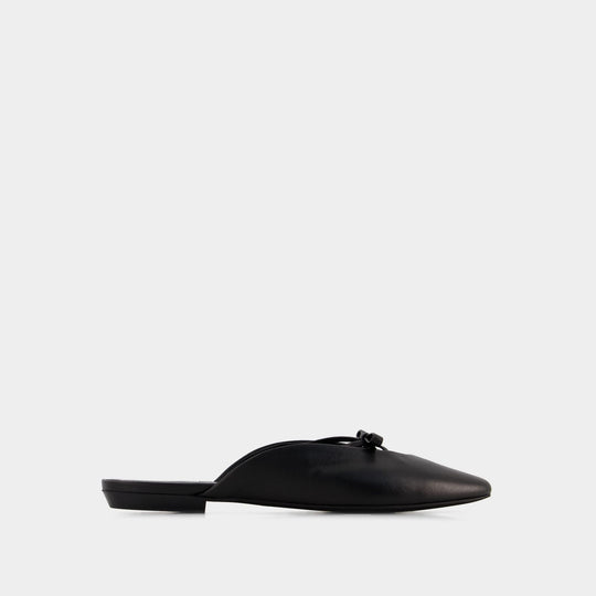 Mules Finn - By Far - Cuir - Noir