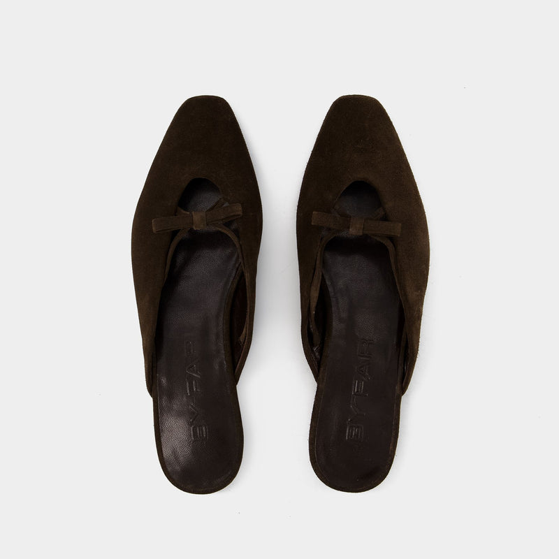 Finn Bear Suede Leather - By Far - Cuir - Marron