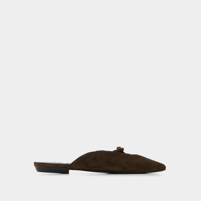 Finn Bear Suede Leather - By Far - Cuir - Marron