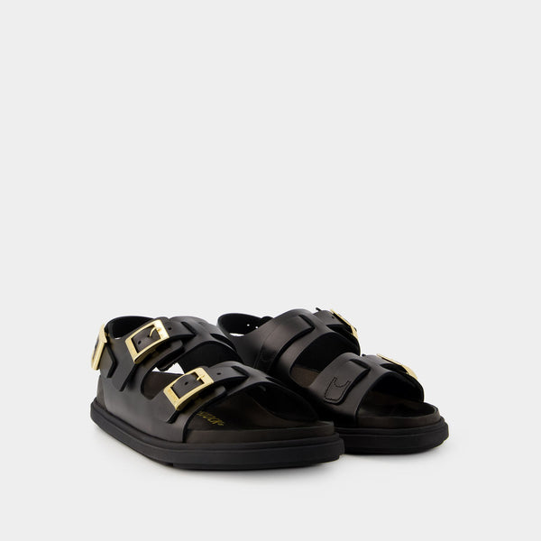Sandales Cannes - Birkenstock - Cuir - Noir
