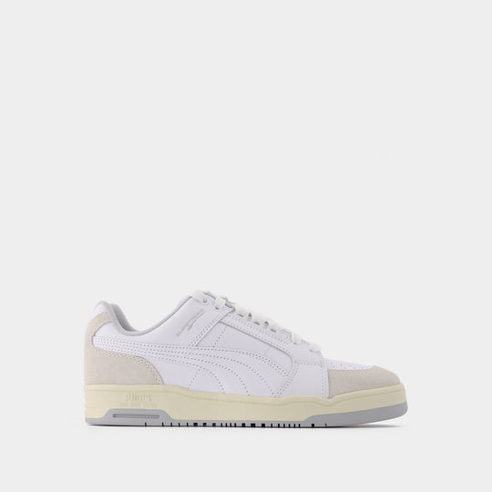 Baskets Slipstream Retro en Cuir Blanc