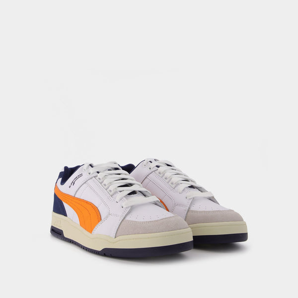 Baskets Slipstream Retro en Cuir Blanc