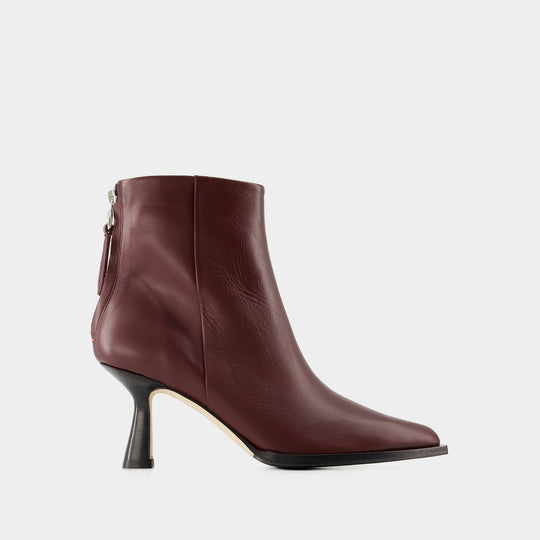 Bottines Kala - Aeyde - Cuir - Rouge