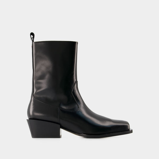 Bottines Bill - Aeyde - Cuir - Noir