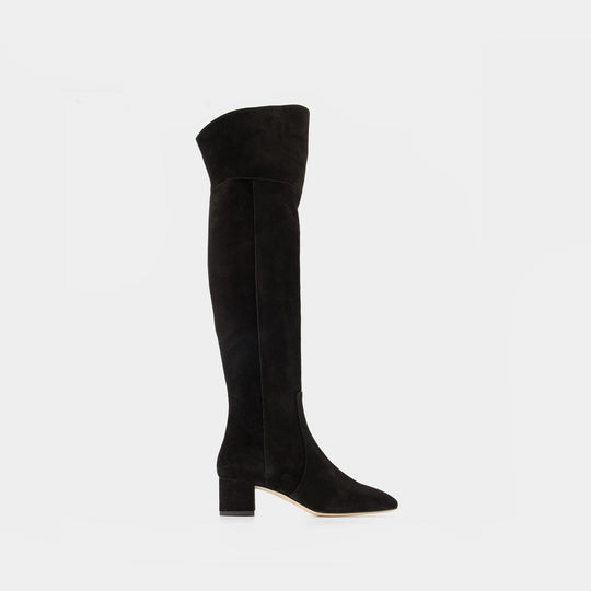 Bottes Letizia en Cuir Noir