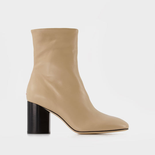 Bottines Beige Jack en Cuir