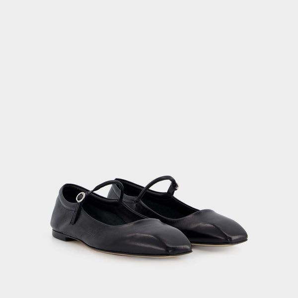 Babies Uma - Aeyde - Cuir - Noir