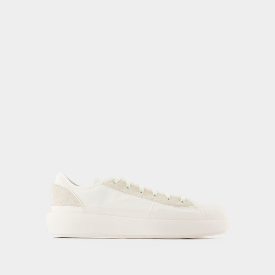 Sneakers Y-3 Ajatu Court Low - Y-3 - Cuir - Blanc Cassé