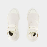 Sneakers Qasa - Y-3 - Cuir - Blanc Cassé