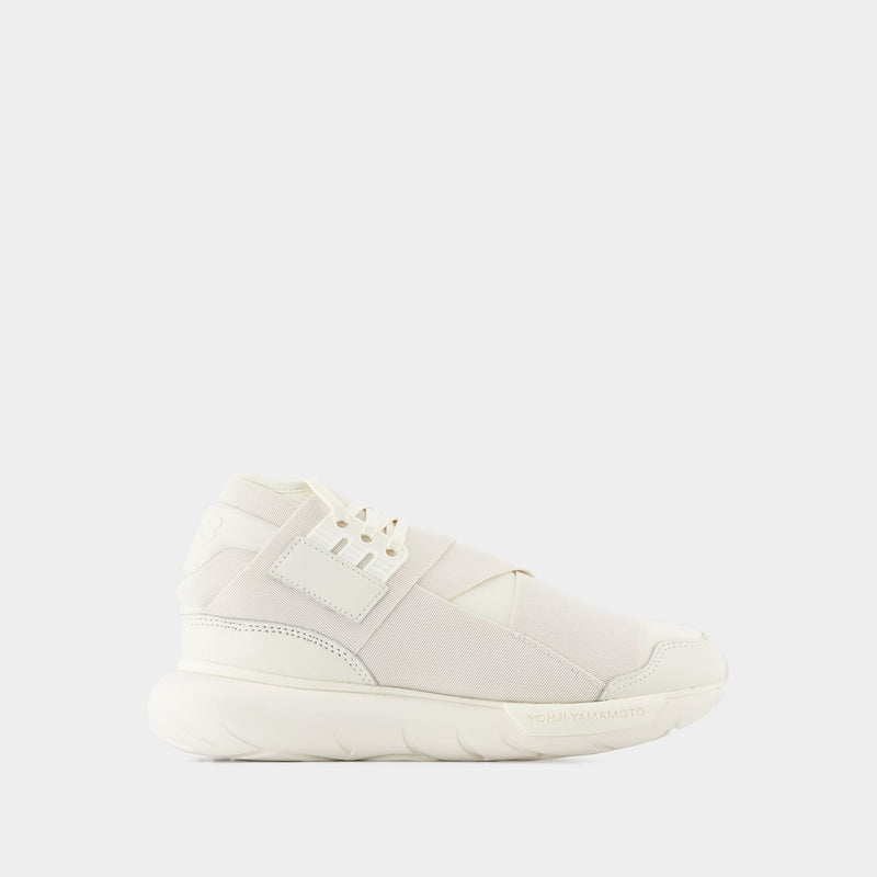 Sneakers Qasa - Y-3 - Cuir - Blanc Cassé