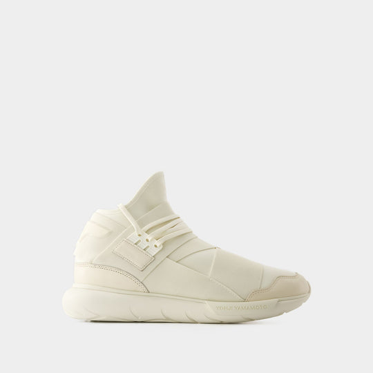 Sneakers Qasa - Y-3 - Cuir - Beige/Blanc