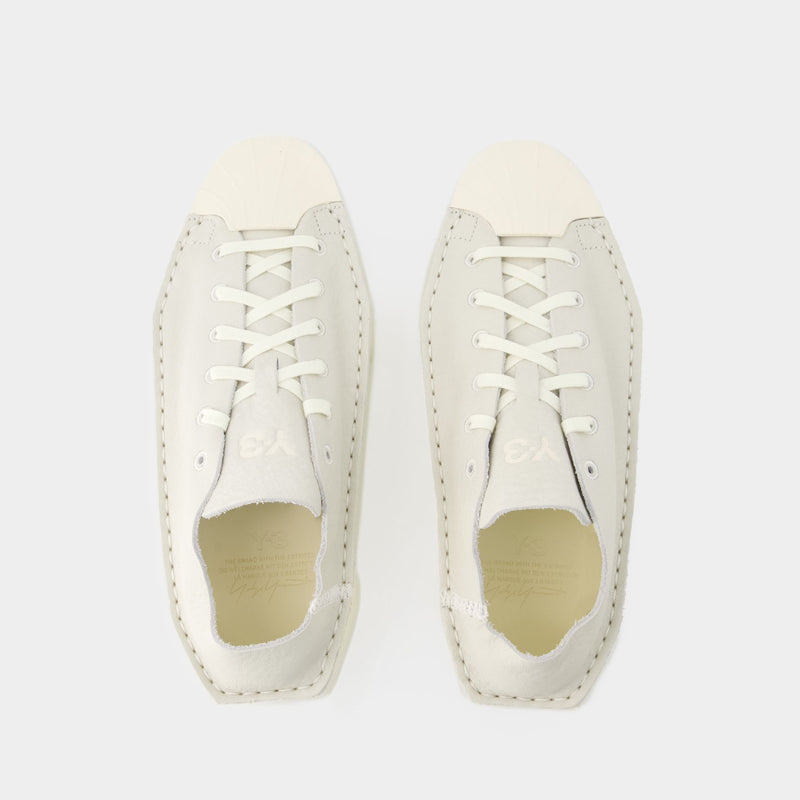 Sneakers Renga Lo - Y 3 - Cuir - Blanc