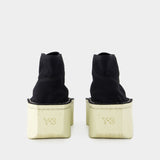 Sneakers Renga Hi - Y 3 - Cuir - Noir/Blanc